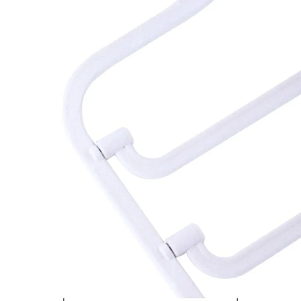 Flocked White No-Slip Flocked Pant Hanger